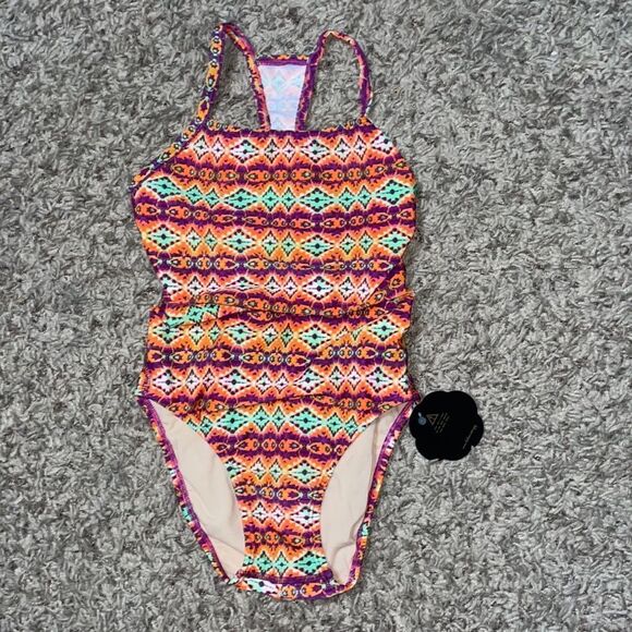 Kalua One-Piece Swimsuit Geometric  NWT (New With Tags) Brand New - Picture 2 of 6